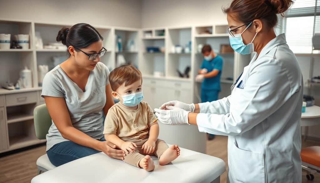 Pediatric urgent care infection treatment